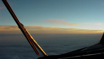 line of high Cirrostratus clouds
herald an approaching front